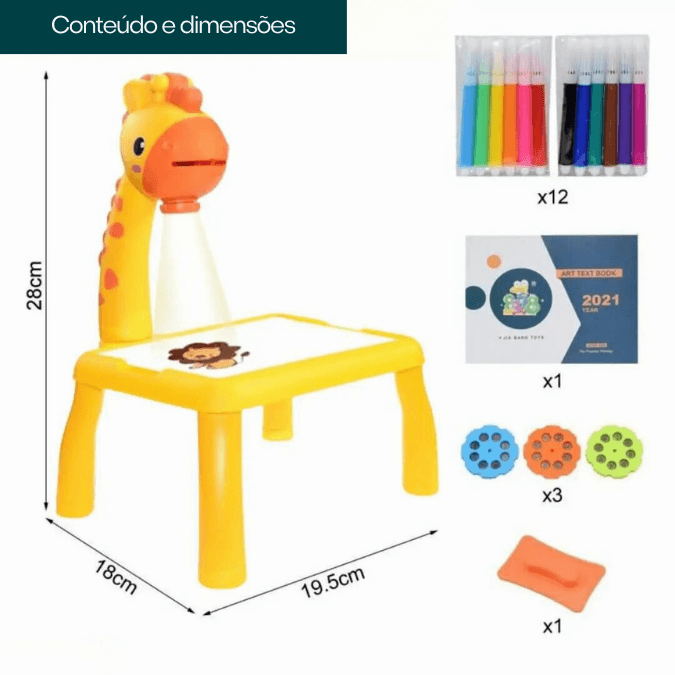 ProjeKids Ridere® - Mesa Projetora de Desenhos Interativos Infantil