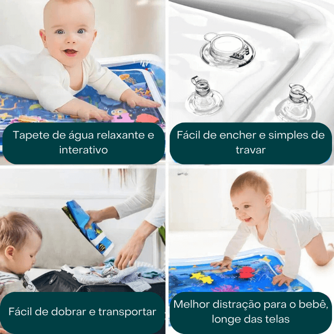 AquaCalm Baby Ridere - Tapete de Água Interativo para Bebês